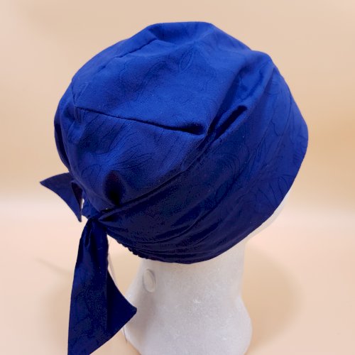 Chusta turban letni niebieski