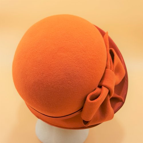 Kapelusz filcowy Model SOP 12  kolor pomarańczowy dyniowy